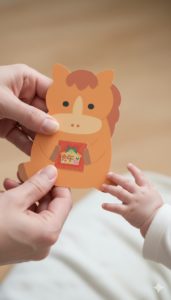 Preparing a New Year Money Gift for a Special Baby