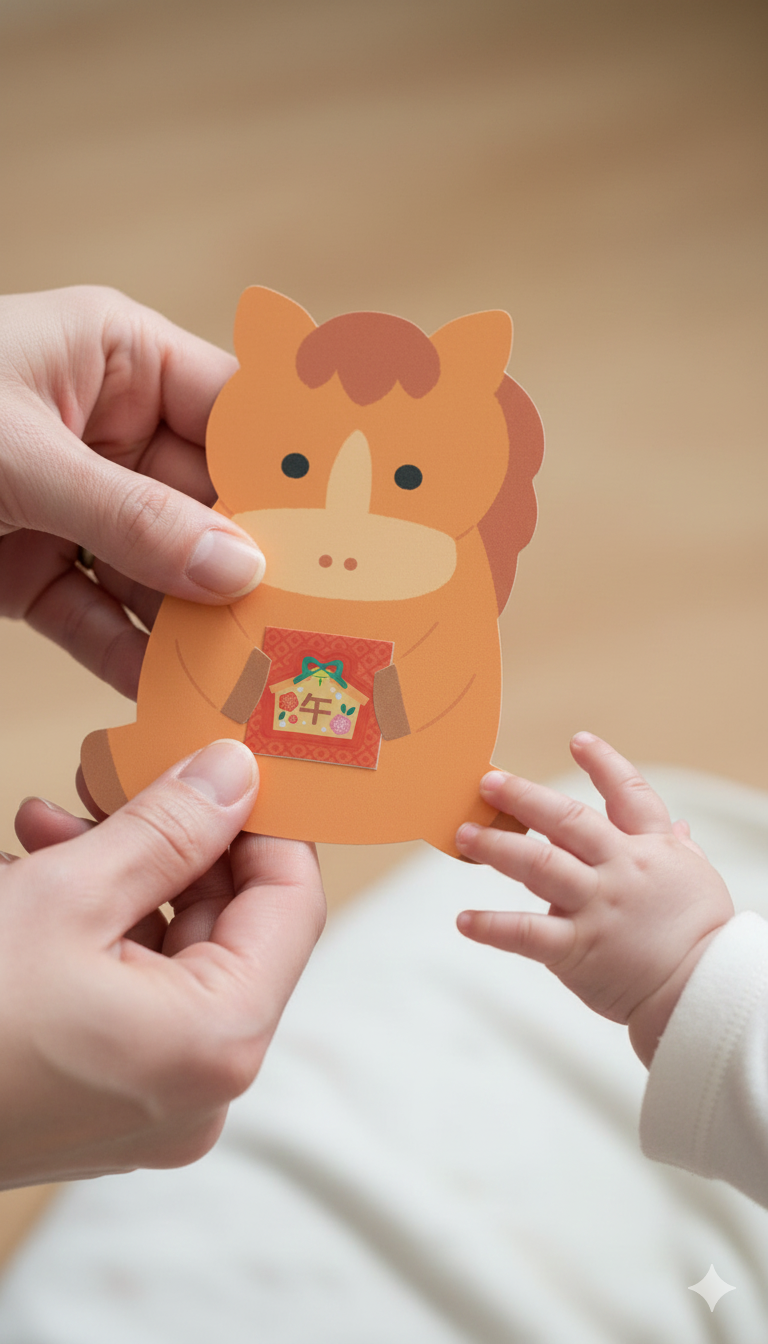 Preparing a New Year Money Gift for a Special Baby